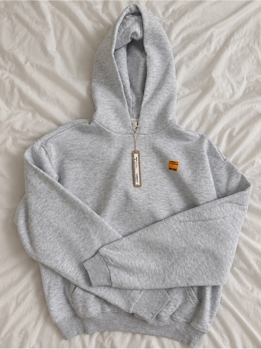 community goods x SKIMS  nyc grey hoodie (bag included)